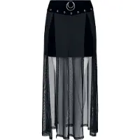 Banned Alternative - Gothic Minirok - Obsidian Skirt - XS tot XXL - voor Vrouwen - zwart - Maat XL