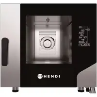 Hendi convectiestoomoven - rvs 18/8, dubbel glas - 5x GN 1/1 - 73x84,9x(h)70 cm - zilver - horeca grootkeuken - convectie en stoom, 17,8 cm aanraakscherm