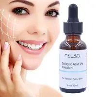 Melao Salicylic Acid 2 % - Verkleint Grove Poriën - Voordeelverpakking - Set van 2 Stuks - Salicylzuur Serum - Pakt Acne Aan - Verwijder Puistjes & Andere Oneffenheden - Duo Pack