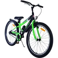 Volare Sportivo Kinderfiets - Jongens - 24 inch - Zwart Groen - Twee Handremmen