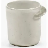 Serax Uncharted Out of Lines espressobeker zonder oor 7cl off white (set 2 stuks)