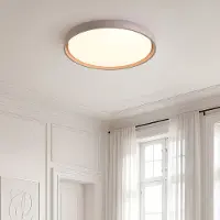 LumenXL Plafondlamp Ricardo in taupe met geïntegreerde LED, 3-staps dimbaar Ø41 cm