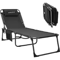 OEM Deluxe zonnebed voor tuin, terras en balkon / tuinbed \ Sun bed, sun lounger, garden chair, portable beach chair