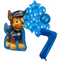Amscan Paw Patrol Chase ballonnen pakket - 58x78cm - Folie Ballon - 7 jaar - Themafeest - Verjaardag - Ballonnen - Versiering - Helium ballon