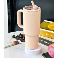 Thermo Drinkbeker - Lekvrij - Abrikoos roze - 1200ML - 1 Liter - Tumbler - Thermosbeker - RVS - Voor Warm en Koude Dranken