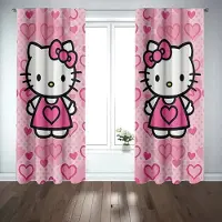 Hello Kitty gordijnen - 120 x 150 cm ( 2 stuks van 60 cm )