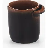 Serax Uncharted Out of Lines espressobeker zonder oor 7cl zwart bruin (set van 2)