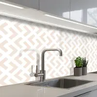 KitchenYeah Keuken achterwand 150x60 cm - Spatscherm zelfklevend Abstract - Patronen - Design - Lijn - Muurbeschermer - Spatwand fornuis