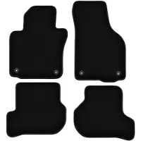 Basic zwarte veloursmatten voor: Volkswagen Jetta V sedan, variant, stationwagen (2005-2011)