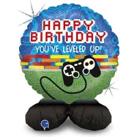 Grabo Folieballon "Happy Birthday - Game Controller "Standup (41cm)