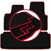 Tesla CARLUX-RED automatten voor: SI sedan (2012-2016)