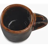 Serax Uncharted Out of Lines espressokop 10cl zwart bruin (set 2 stuks)