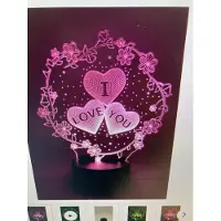 Ao AO️ Nachtlamp – 3D lamp – 16 Kleuren – Bureaulamp – I Love You - Sfeerlamp – Nachtlampje Kinderen – Creative lamp - Met afstandsbediening
