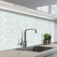 KitchenYeah Keuken achterwand 100x60 cm - Spatscherm zelfklevend Abstract - Patronen - Design - Muurbeschermer - Spatwand fornuis