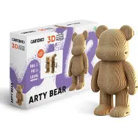 Cartonic -3D PUZZLE -ARTY BEAR- puzzelen karton 3D DIY Creatief Speelgoed Decoratie Interieur Cadeau Ecologisch Voor kinderen en volwassenen