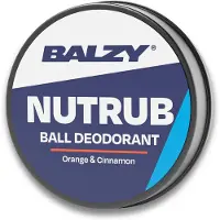 Balzy NutRub Orange & Cinnamon – Natuurlijke Ball Deodorant voor Mannen – Unieke Formule met Magnesium & Sheaboter – Verzorgt, Beschermt & Houdt Fris – Speciaal voor Intieme Zones