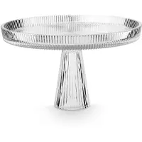 Vt wonen Taartplateau vtwonen Glass Clear Large 29,6 x 18 cm