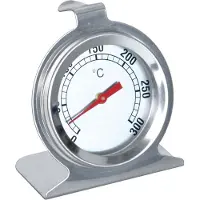 Hobby Hall Oventhermometer Edelstaal - Keuken - Oven Thermometer - Voedselthermometer - BBQ - Vleesthermometer