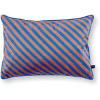 Pip studio Sierkussen Block Stripes - Kussen voor de Woonkamer - Blauw - 35x50cm