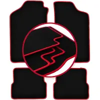 Basic CARLUX-RED automatten voor: Volkswagen Jetta II sedan (1984-1992)