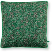 Pip studio Sierkussen Quilted Daisy Dreams - Kussen voor de Woonkamer - Groen - 50x50cm