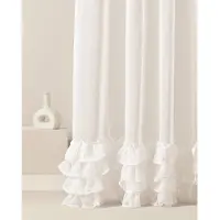 Flavia Elegant gordijn met ruches - 1 stuk - 300 x 250 cm - polyester