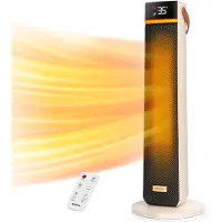 Aigostar 30CLZ - Elektrische Kachel - 2000W Heater - Keramische Kachel - Verwarming - Met Afstandsbediening & Timerfunctie - Tot 20m2