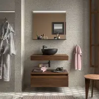 Muebles Hoyo wastafelblad 60cm walnoot