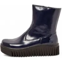Art Dames Leren enkellaarsjes 1531 Brighton marine (41), Leer, 3 tot 5 cm, Ritssluiting, Casual, Marineblauw 115311666003_0B0