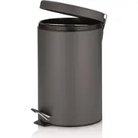kela Vuilnisbak TIMON 12 liter, metaal, grijs, KL-10942