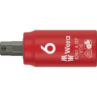 Wera 8740 A VDE HF 05005903001 Inbus Dopsleutelinzetstuk 6 mm 6 mm 1/4