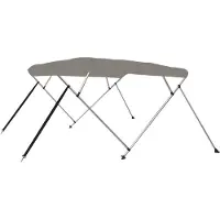 vidaXL Biminitop 4 bogen 243x180x137 cm grijs