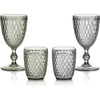 Brunner Wijnglazen Coralux - Duurzaam en krasbestendig - Campingglas - Stapelbaar - Vaatwasser bestendig - 4 Stuks