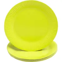 PROnappe kartonnen bord, rond, 230 mm, kiwigroen