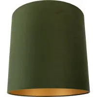 QAZQA Velours lampenkap groen 40/40/40 met gouden binnenkant