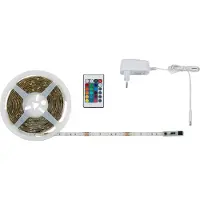 Briloner Leuchten FLOW - LED-strip 5m - RGB-kleurverandering - met siliconencoating - zelfklevend - 150 x RGB-LED 0,16W - met een laagje siliconen - 150 x RGB-LED 0,16W