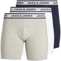 Jack & Jones Boxershorts navy / lichtgrijs / zwart / wit