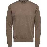 Selected Trui 'SLHBerg' donkerbeige