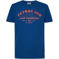Petrol Industries Shirt blauw / zalm roze