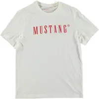 Mustang Shirt 'Austin' rood / offwhite