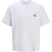 Jack & Jones Junior Shirt 'JCORETREAT TYPOGRAPHIC' brokaat / zwart / wit