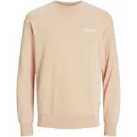 Jack & Jones Sweatshirt 'Beau' beige / wit