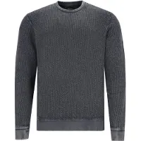 Hajo Sweatshirt zwart gemêleerd