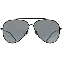 Ray-Ban Aviator Unisex Zwart Zilver Spiegel RB0101S Aviator Achterzijde