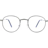 Montana Round Gunmetal Gray unisex vrouwelijke bril frames
