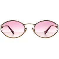 Miu Miu MU52YS 5AK06S goud bruin gradiënt violet zonnebril