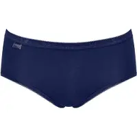 Sloggi Slip ' Basic+ Midi ' lichtblauw / donkerblauw / wit