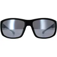 Carrera Caraduc zonnebril met zwart grijs montuur en zilveren spiegelglazen