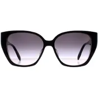 Alexander McQueen Cat Eye Dames Zwart Grijs Gradiënt AM0284S