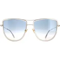 Tom Ford Aviator Dames Shiny Rose Gold Smoke gradiënt Tina FT0759